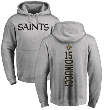 Men's Ben DiNucci New Orleans Saints Pro Line Ash Backer Pullover Hoodie